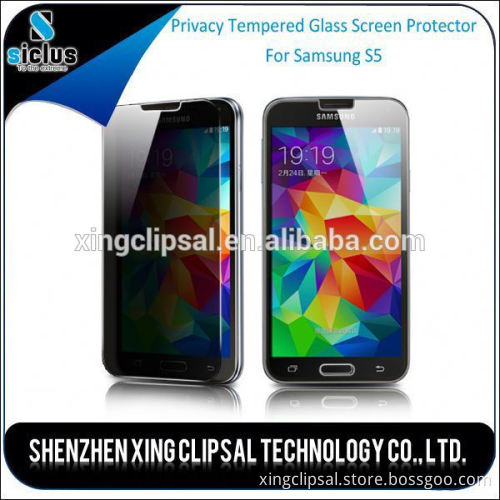 180 degree 0.33mm 2.5D Premium Privacy Tempered Glass Screen Protector for Samsung S5